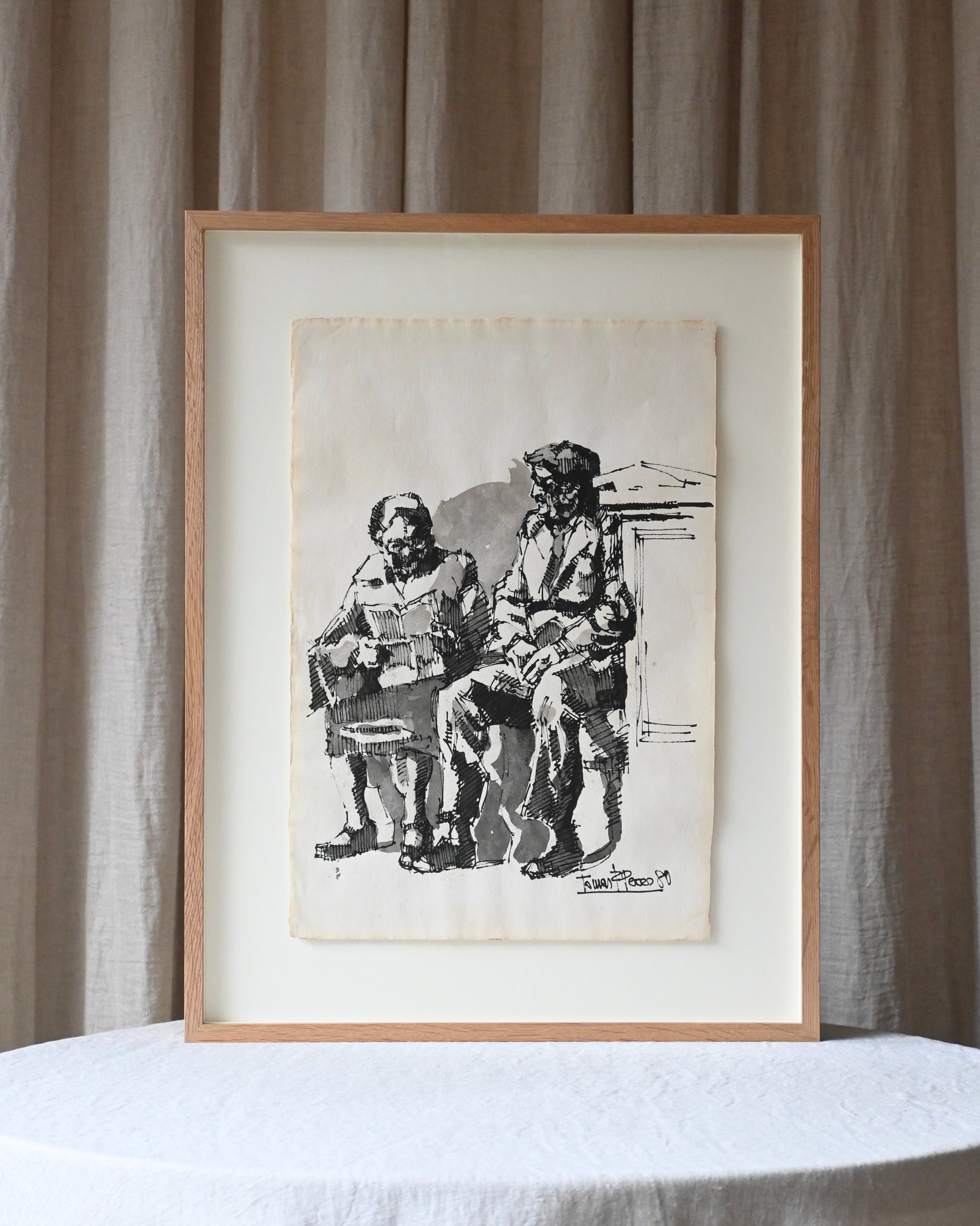 Pareja de cuadros Tomas F.Peces