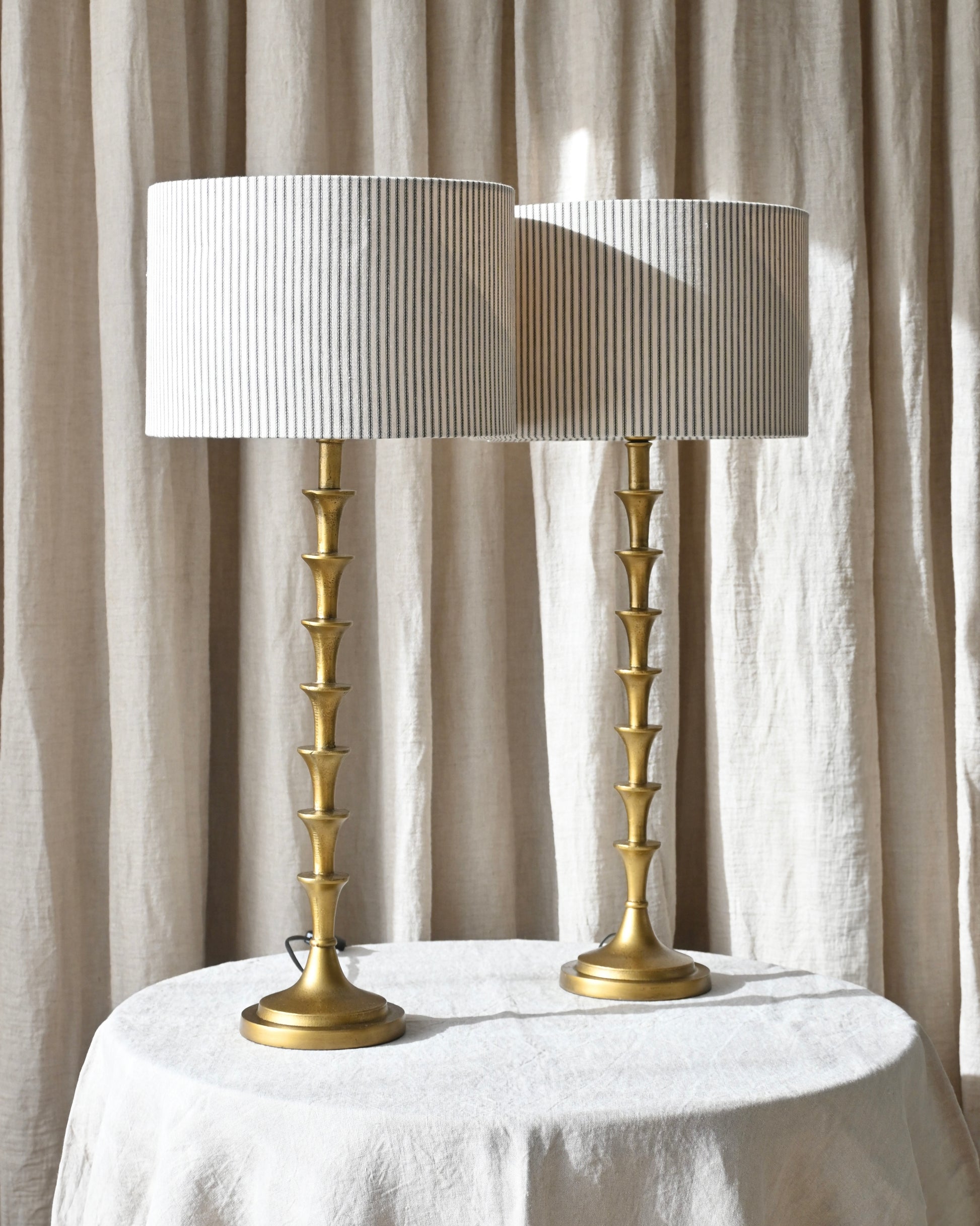 Base lampara palmera bronce 64cm h