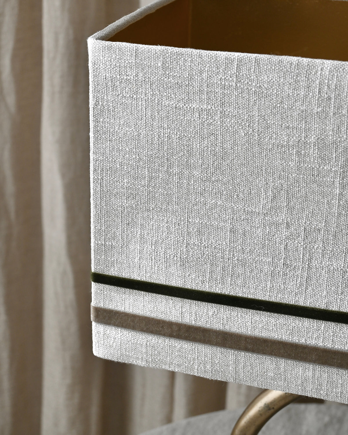 Base lampara aro bronce 30x12,5x35h cm