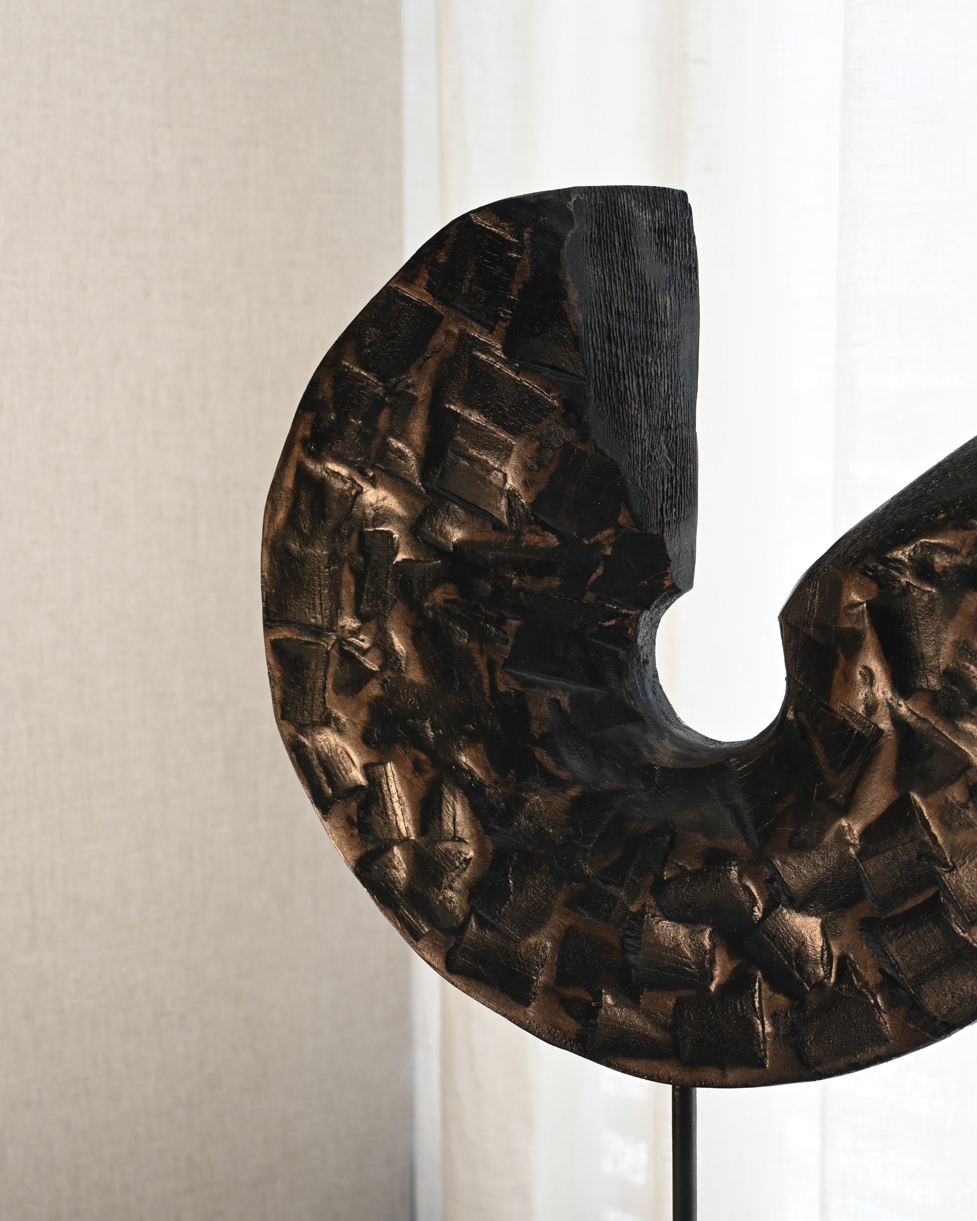 Disco abierto de madera