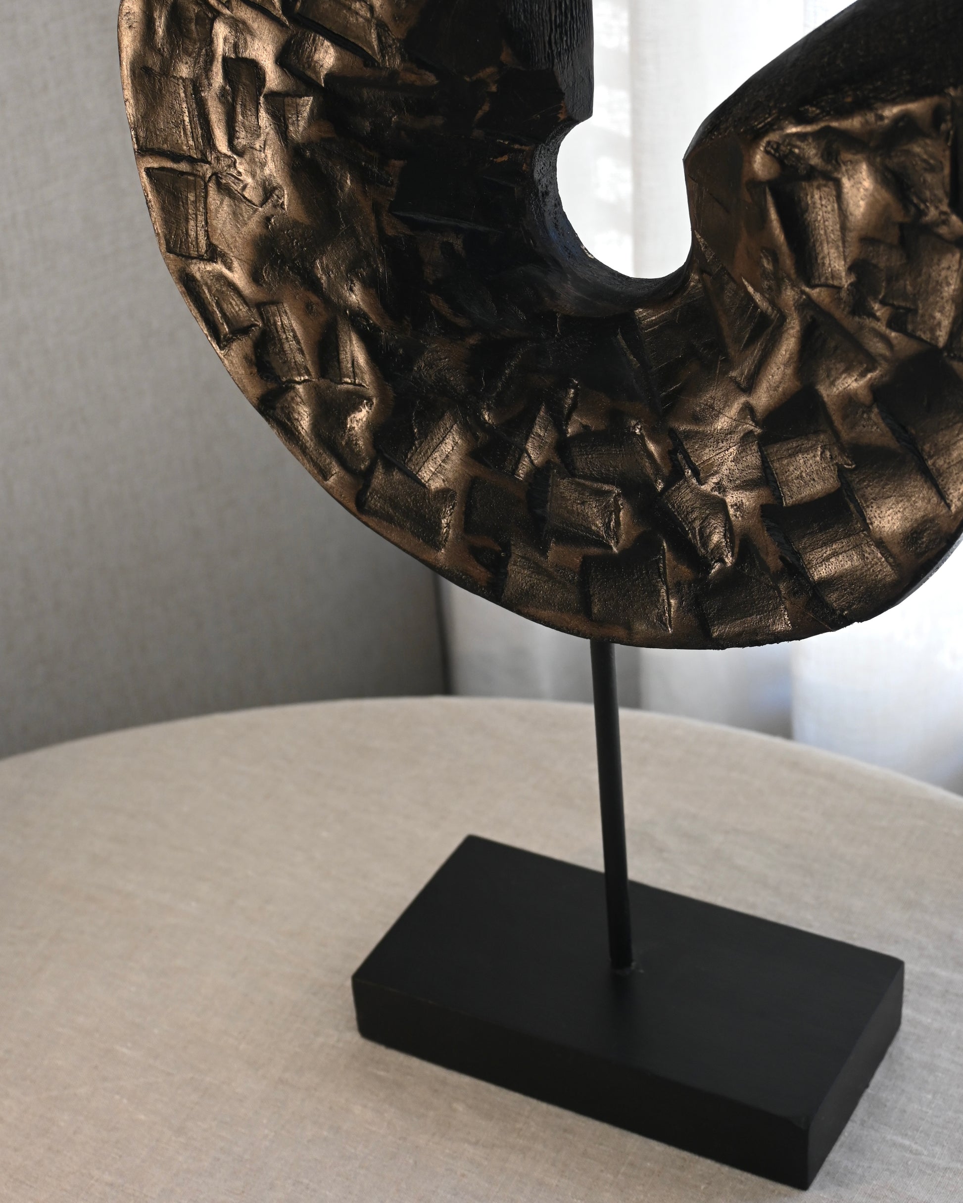 Disco abierto de madera