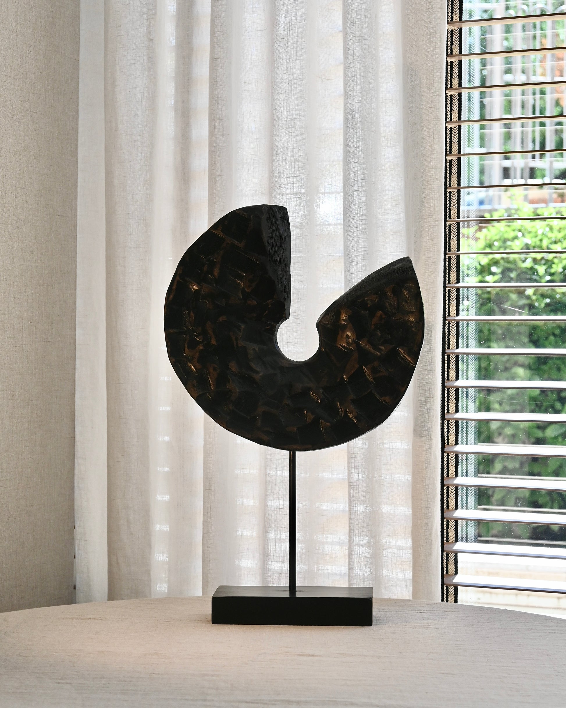 Disco abierto de madera