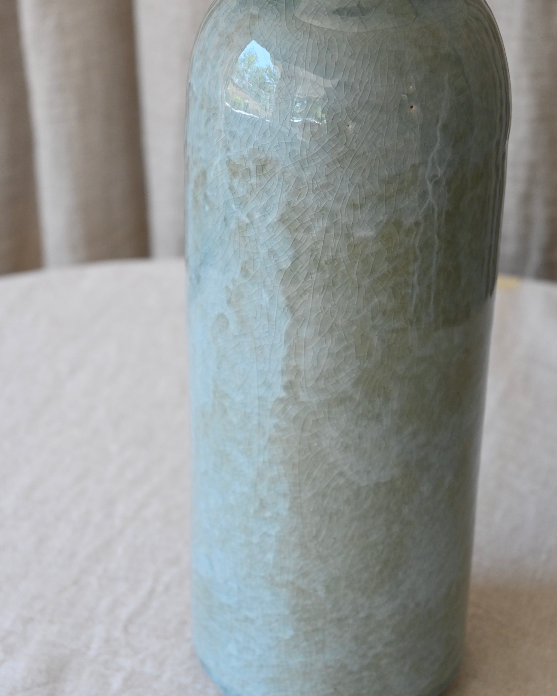 Base lampara ceramica azul