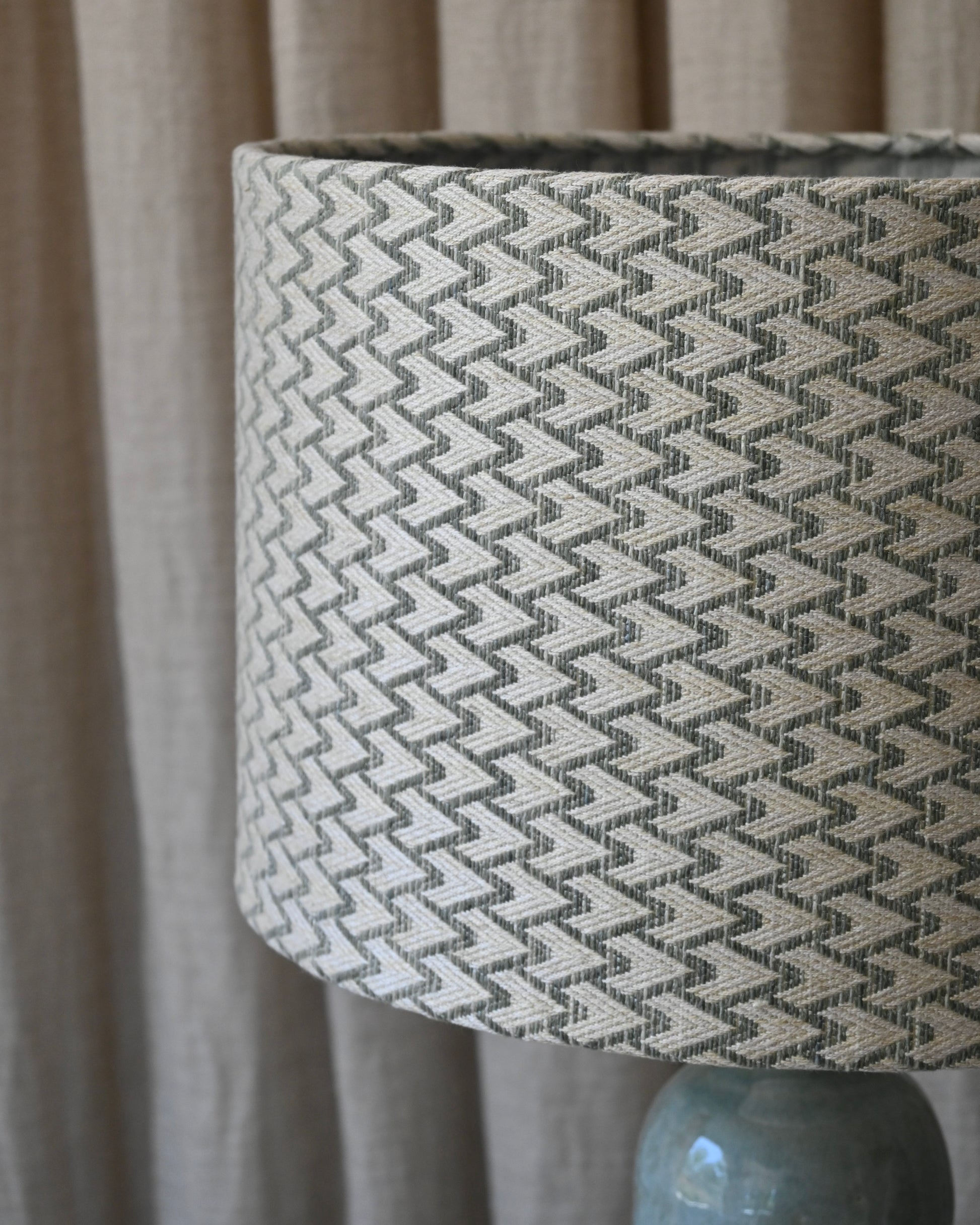 Base lampara ceramica azul