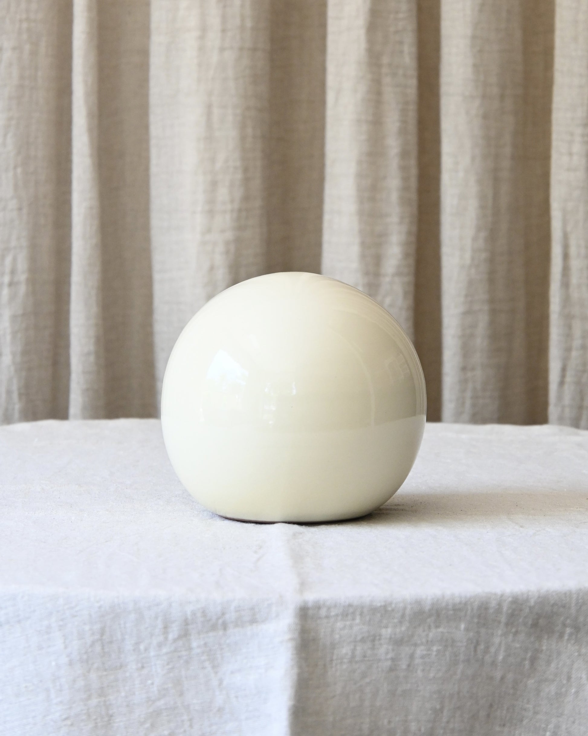 Bola decorativa cerámica L beige