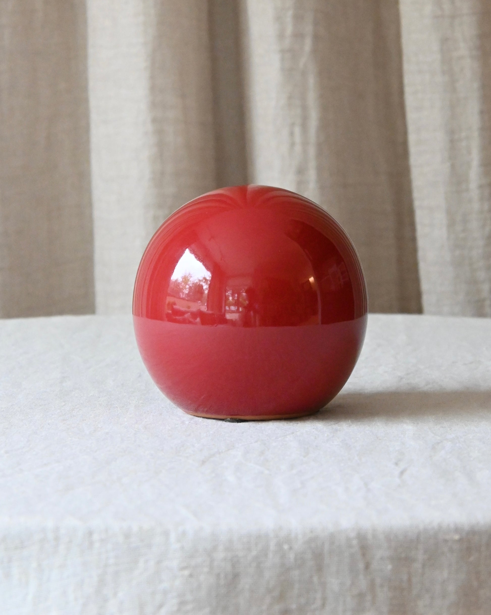 Bola decorativa cerámica S rojo