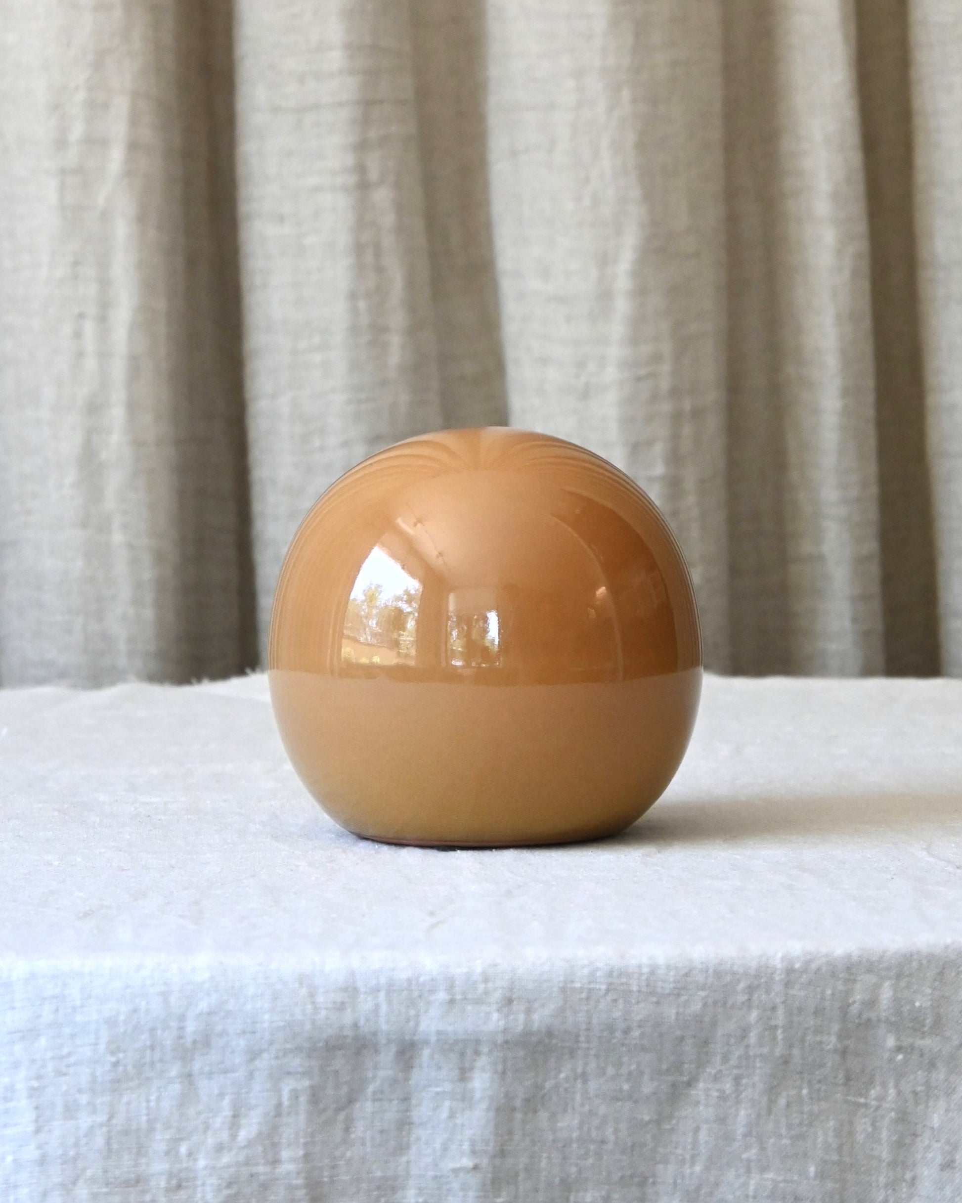 Bola decorativa cerámica S mostaza