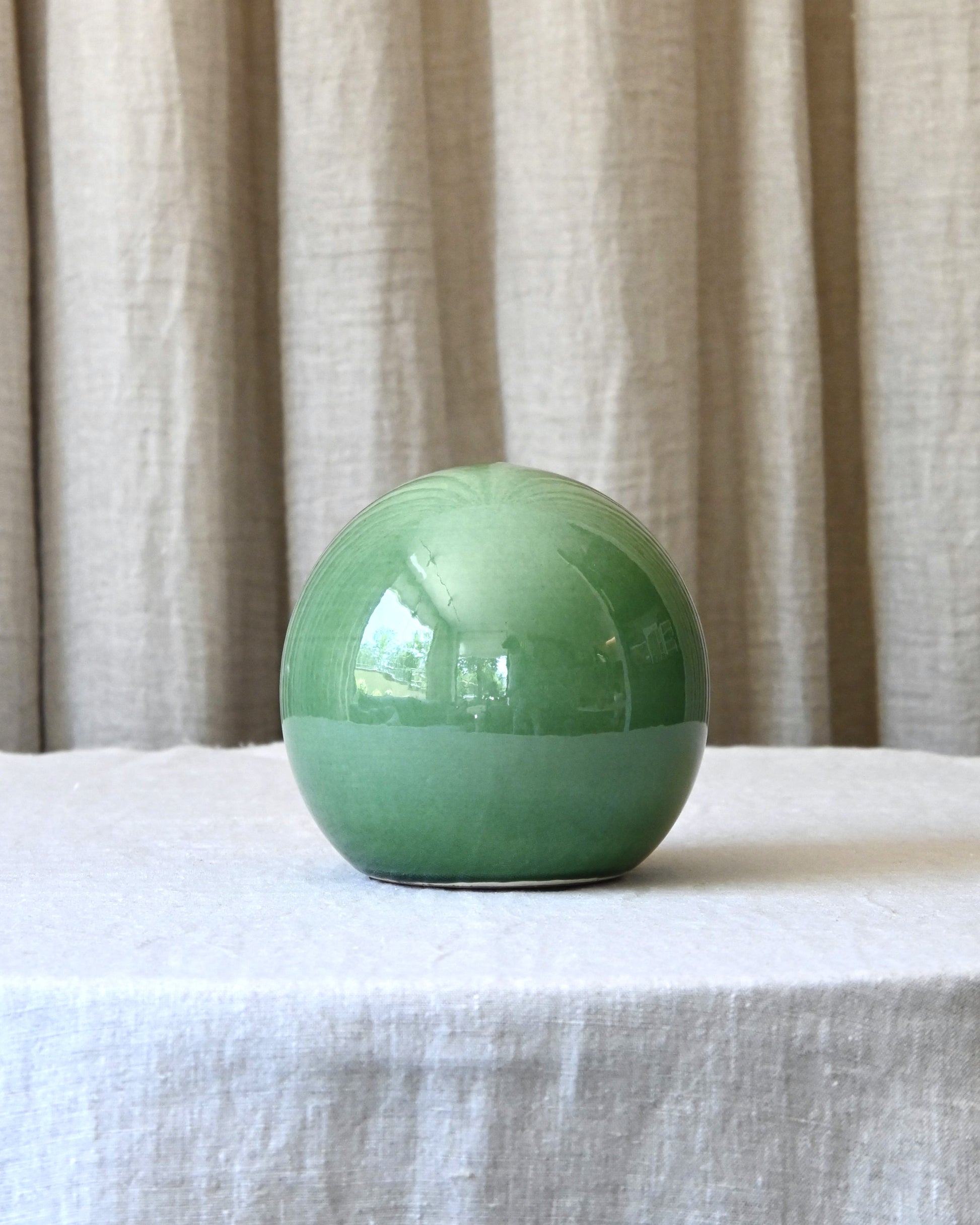 Bola decorativa cerámica M verde
