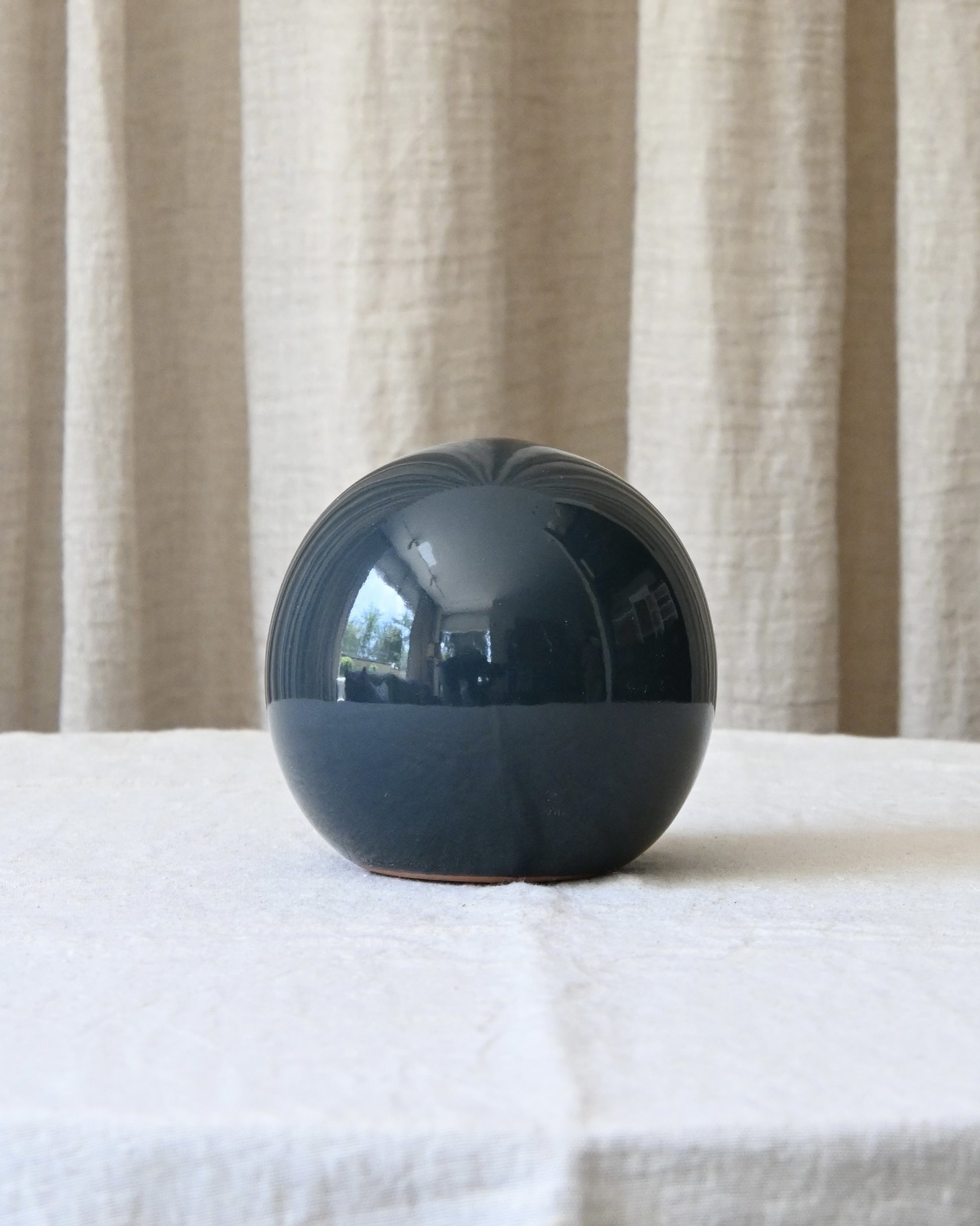 Bola decorativa cerámica S azul oscuro