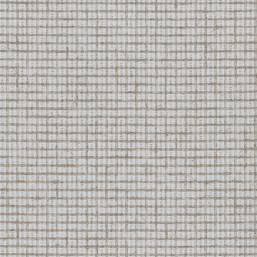 Pantalla de rafia cuadros bicolor