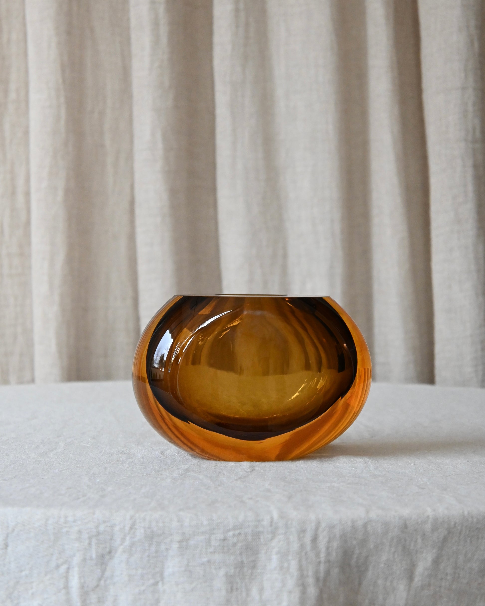 Jarrón Murano 92 fumê-ambar