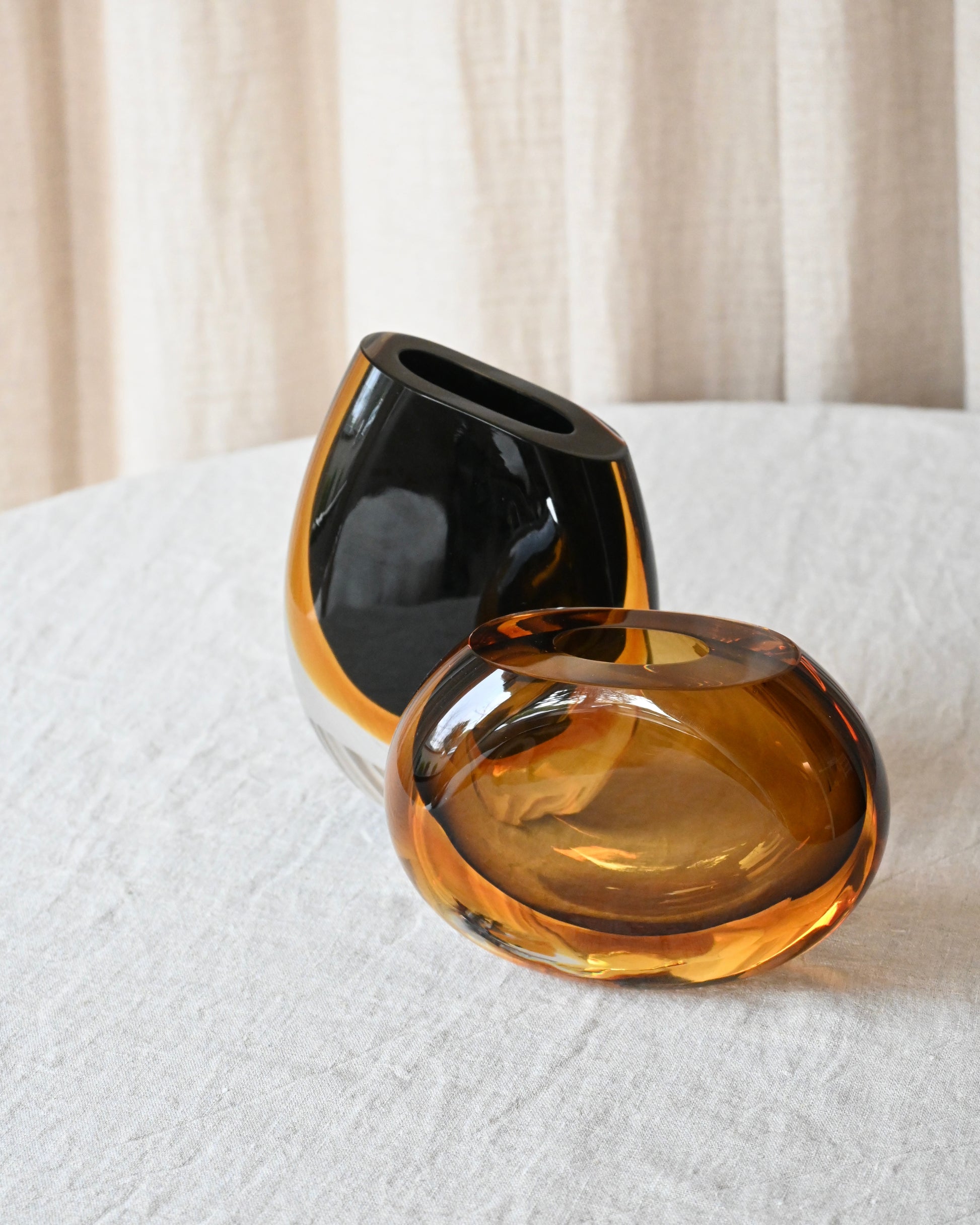 Jarrón Murano 92 fumê-ambar