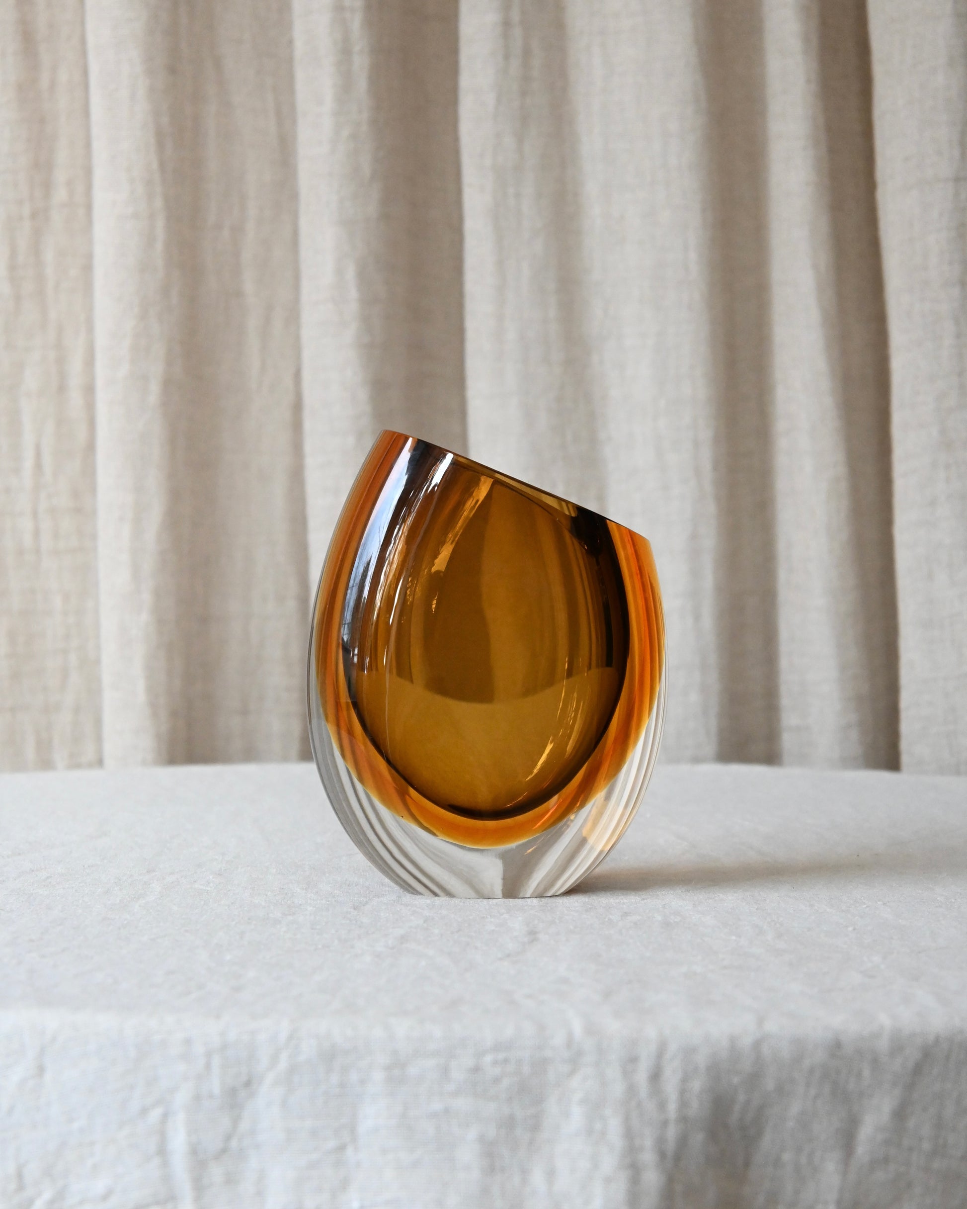 Jarrón Murano 96 fumê-ambar