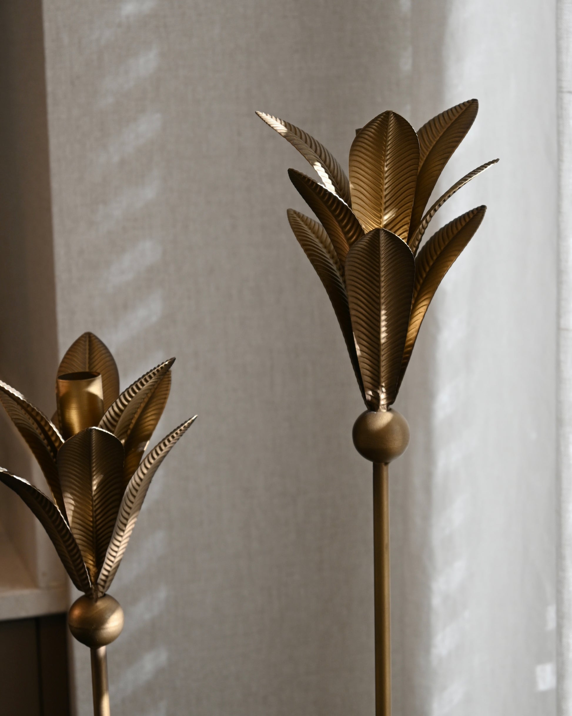 Portavelas metal flor