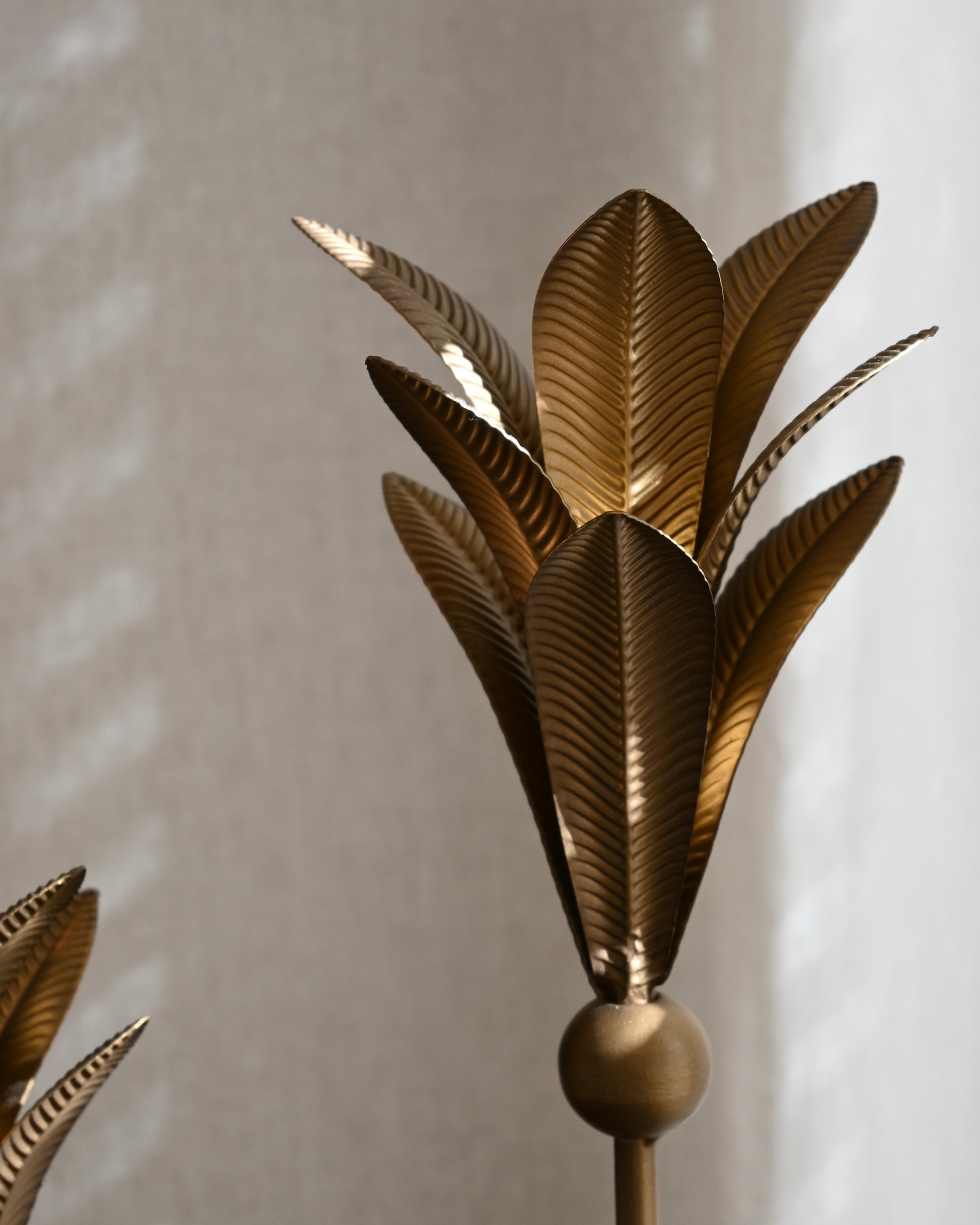 Portavelas metal flor