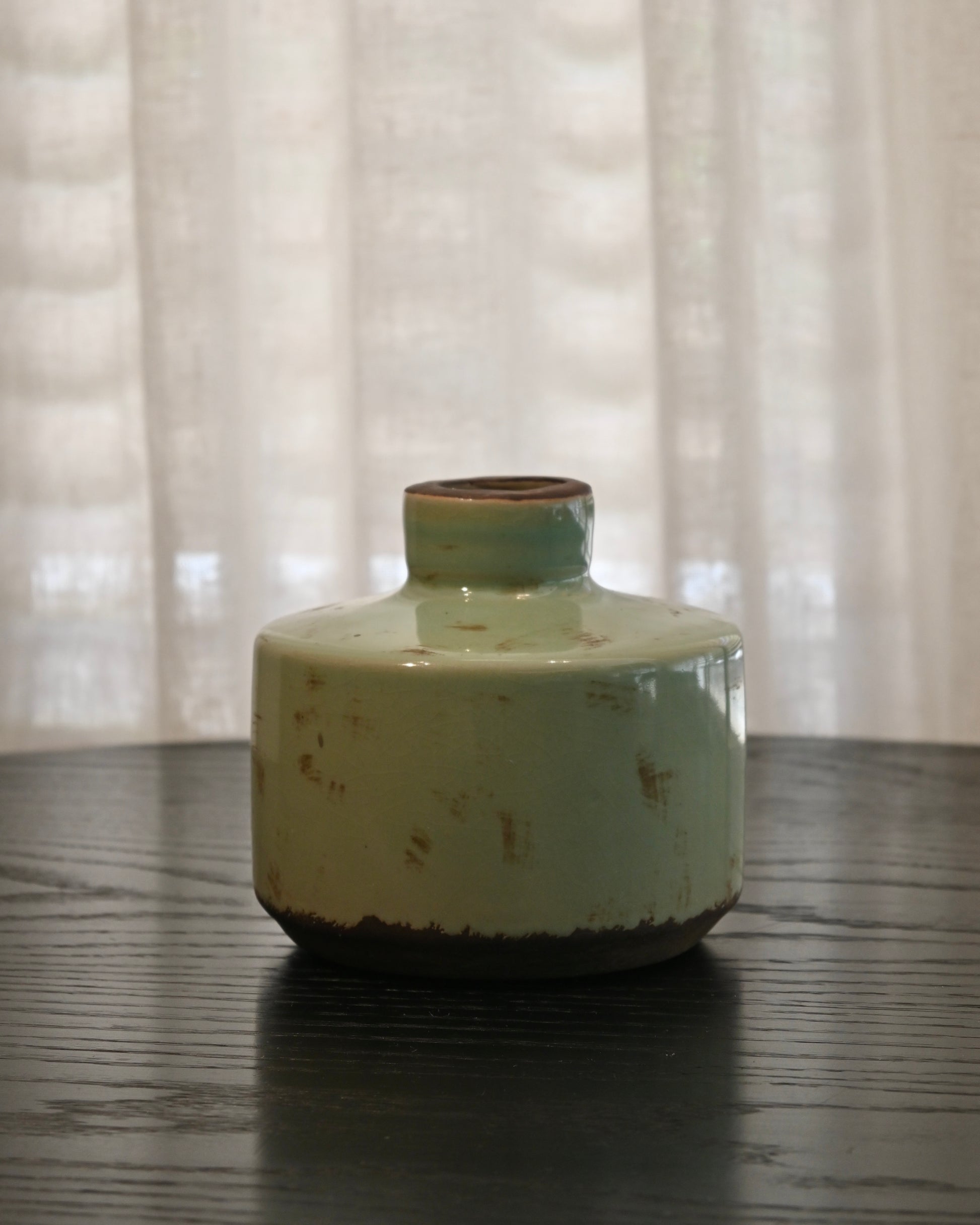 Jarrón Cordoba ceramica aguamarina L