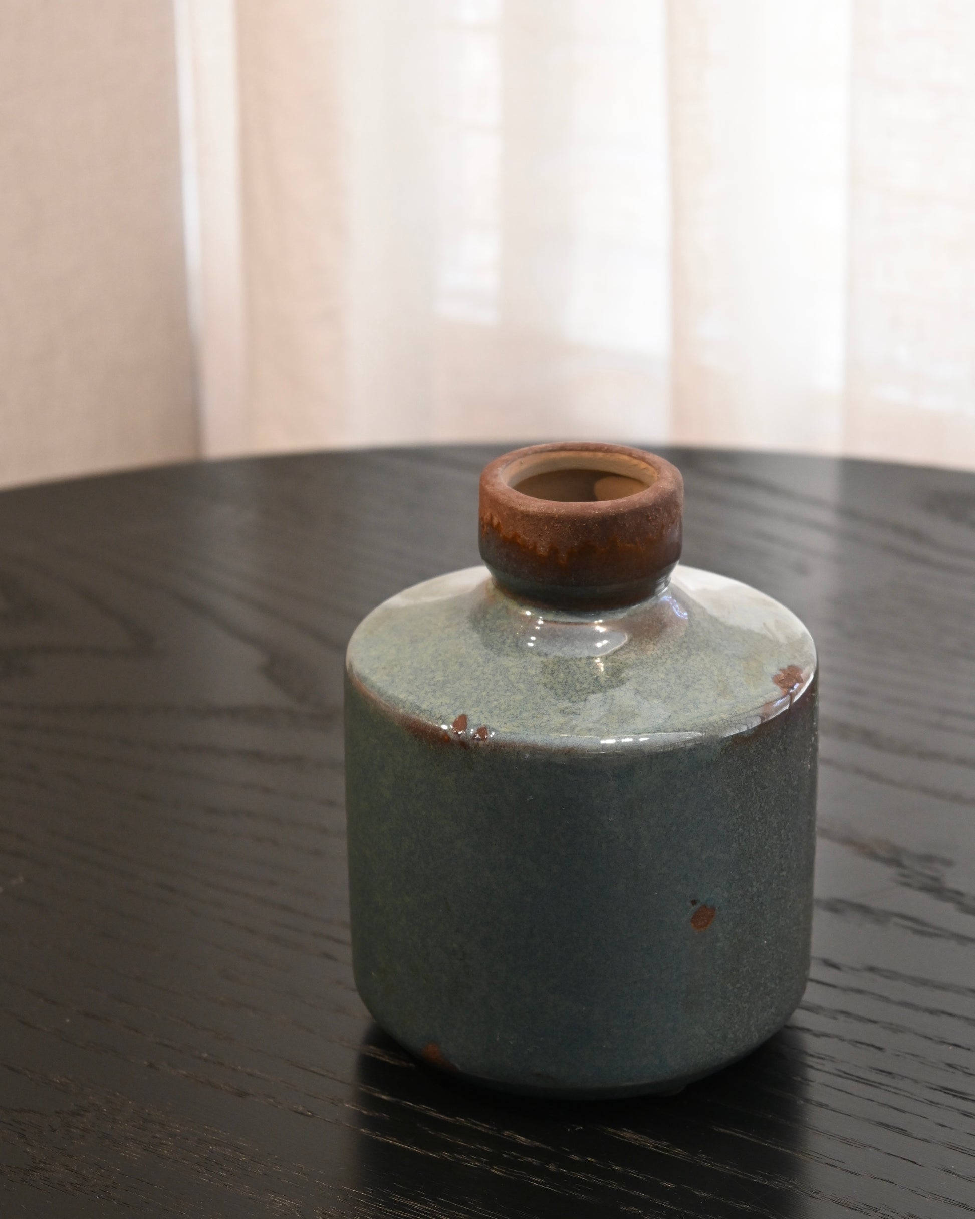 Jarrón Cordoba ceramica azul M