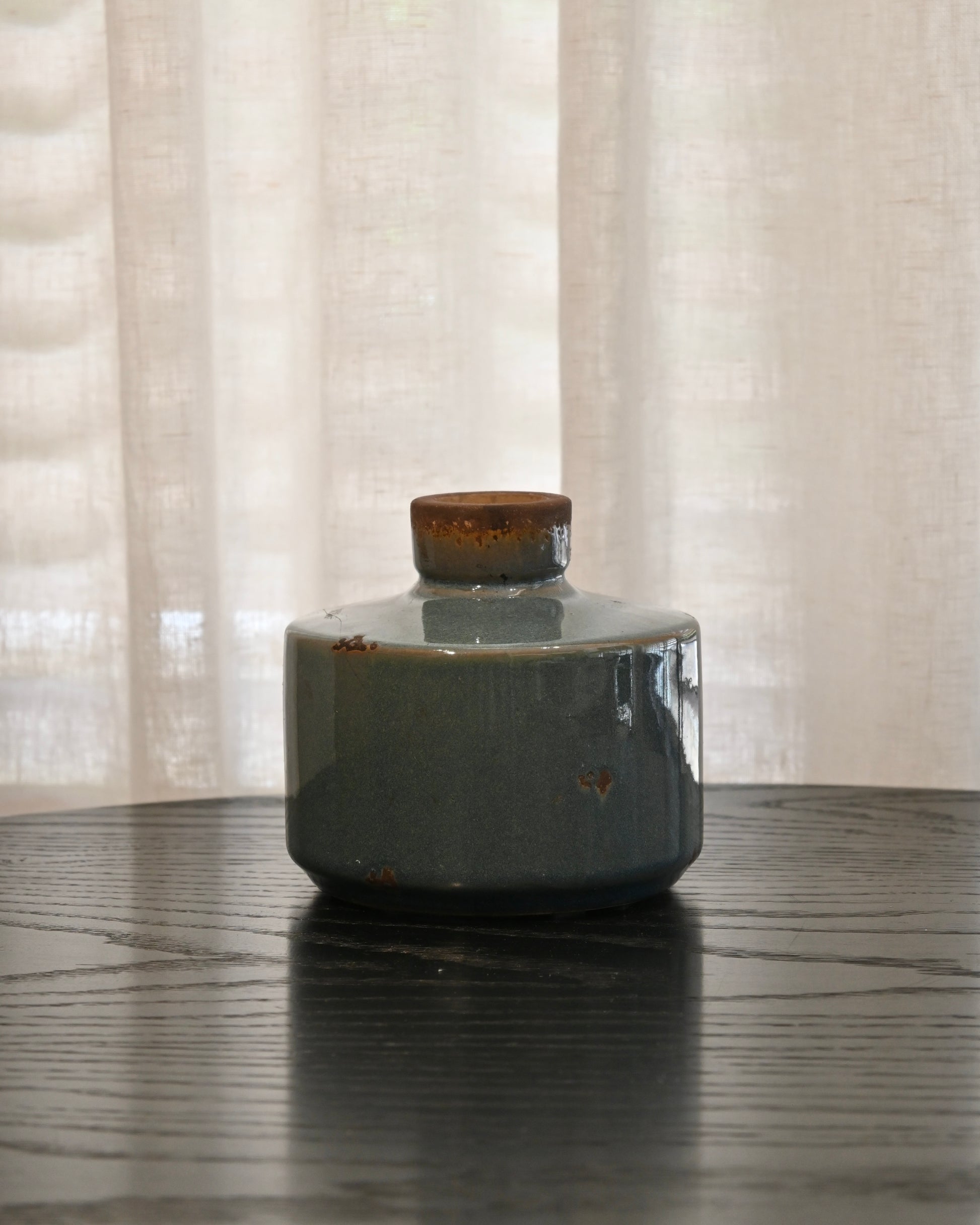 Jarrón Cordoba ceramica azul L