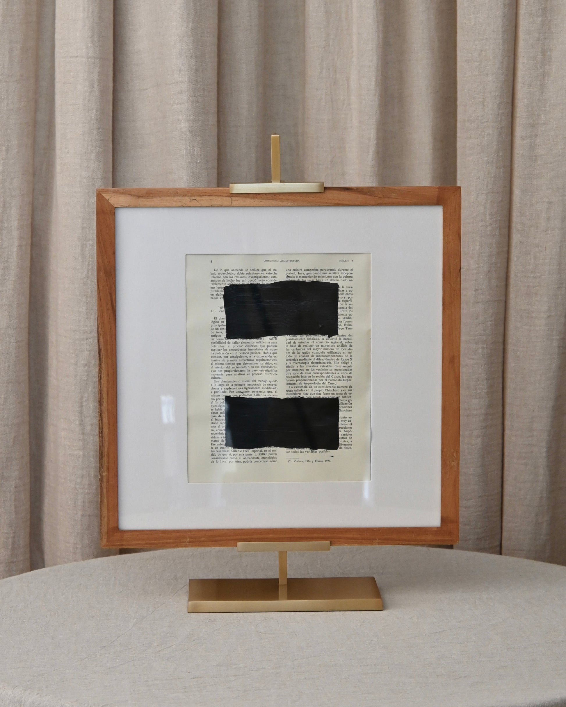 Portacuadros de latón dorado