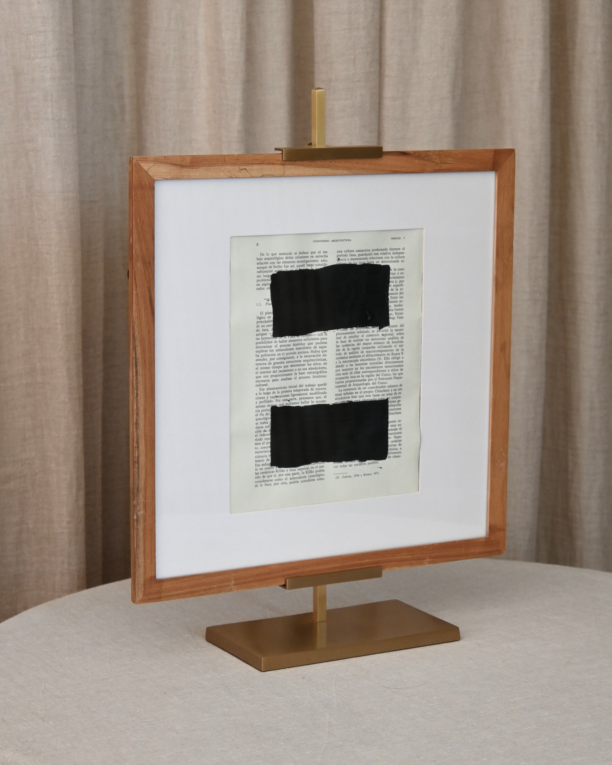 Portacuadros de latón dorado