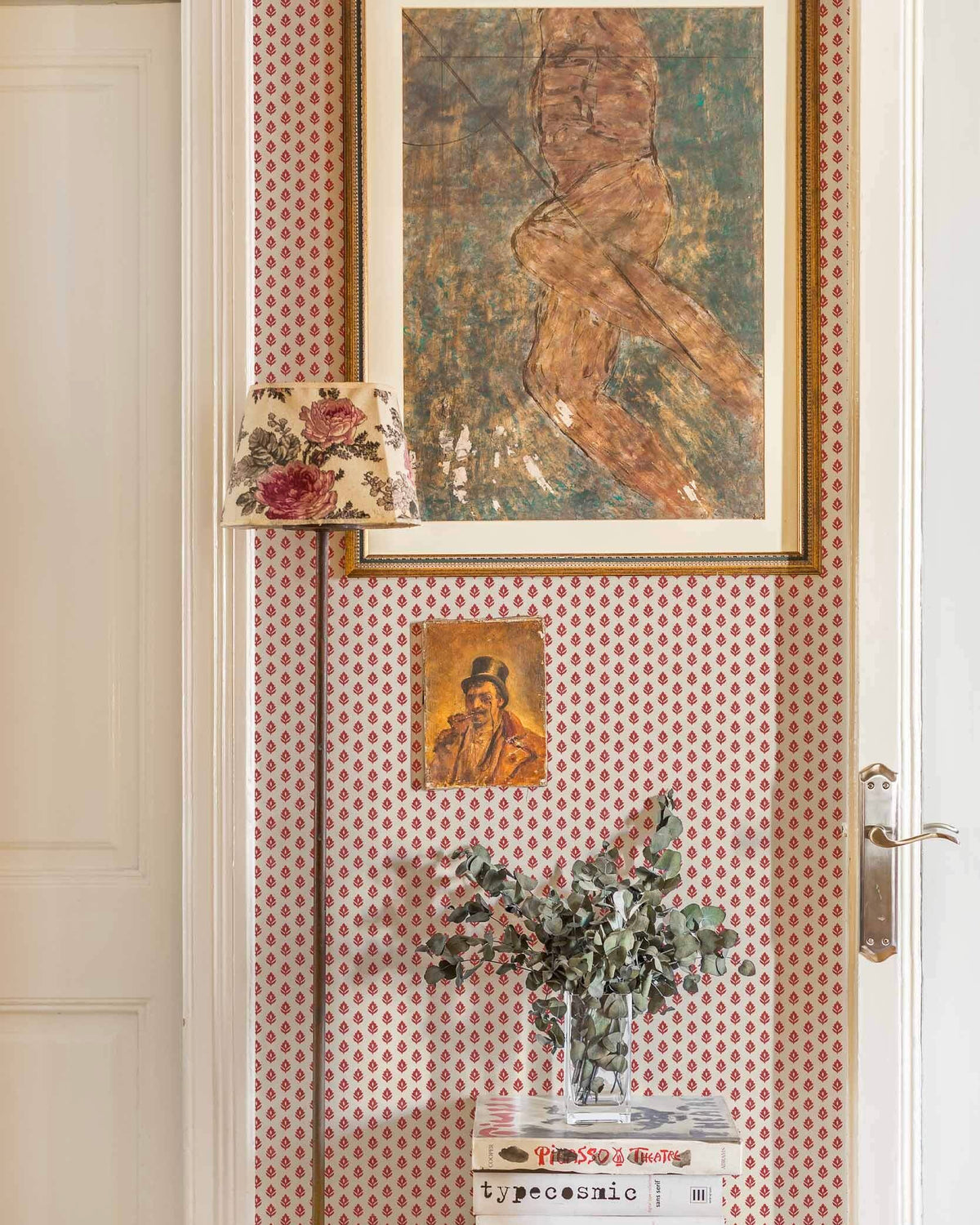 Papel pintado Flor Estampada I