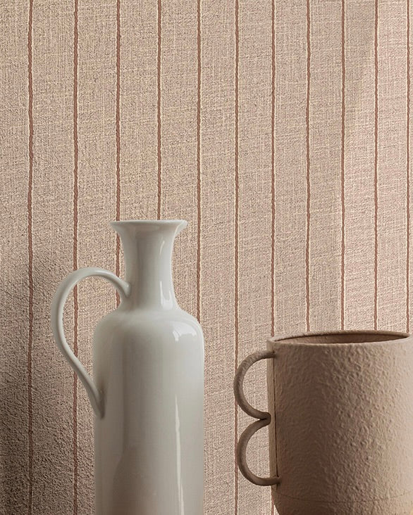 Papel pintado raya Lino